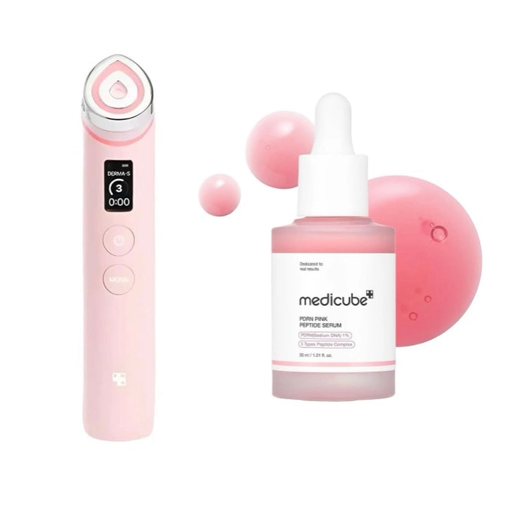 Medicube Age-R Booster Pro + PDRN Pink Peptide Serum Set