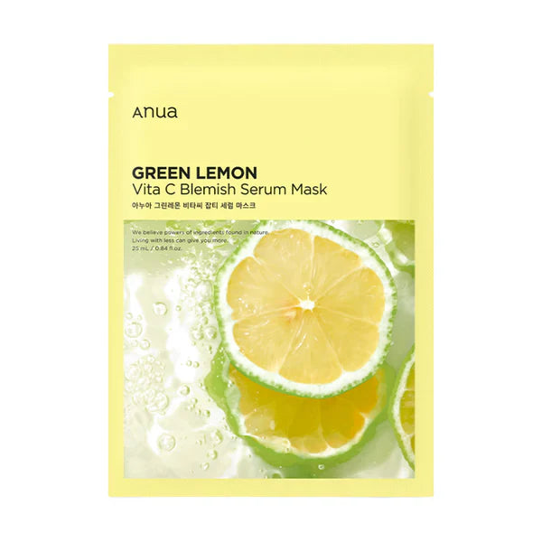 Anua - Green Lemon Vita C Blemish Serum Mask - 25ML   (1 PIECE)