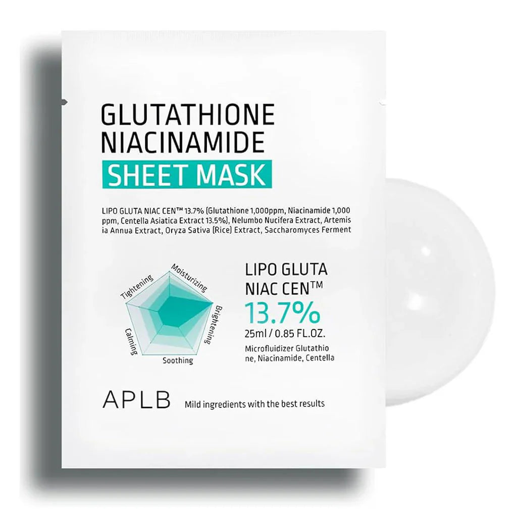 APLB - Glutathione Niacinamide Sheet Mask - 1 PIECE