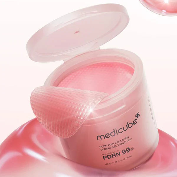 Medicube PDRN Pink Collagen Toning Gel Toner Pad - 70 pcs