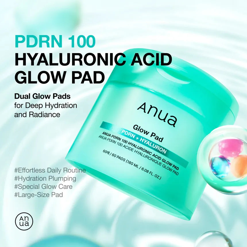 Anua - PDRN 100 Hyaluronic Acid Glow Pad - 60 pcs