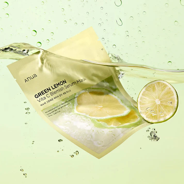 Anua - Green Lemon Vita C Blemish Serum Mask - 25ML 1 pc