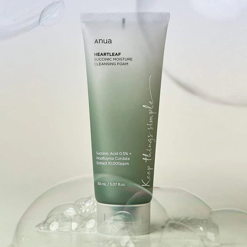 Anua - Heartleaf Succinic Moisture Cleansing Foam - 150ML