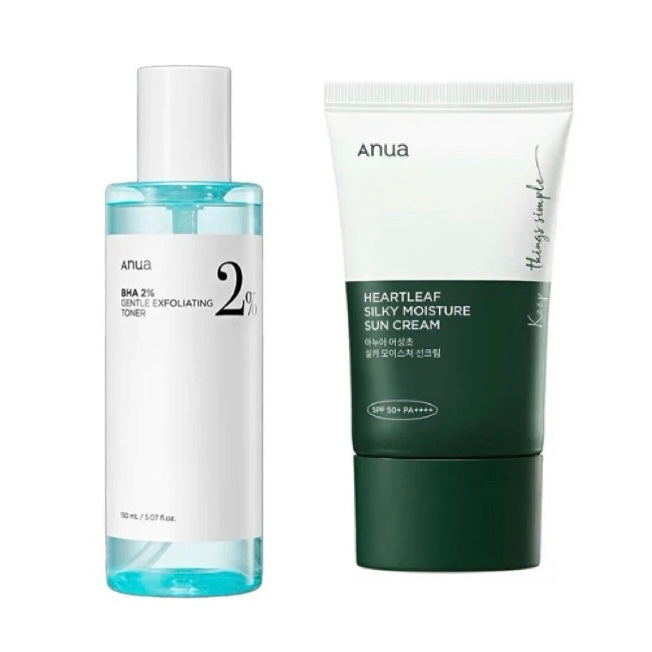 Anua Toner & Sunscreen Set