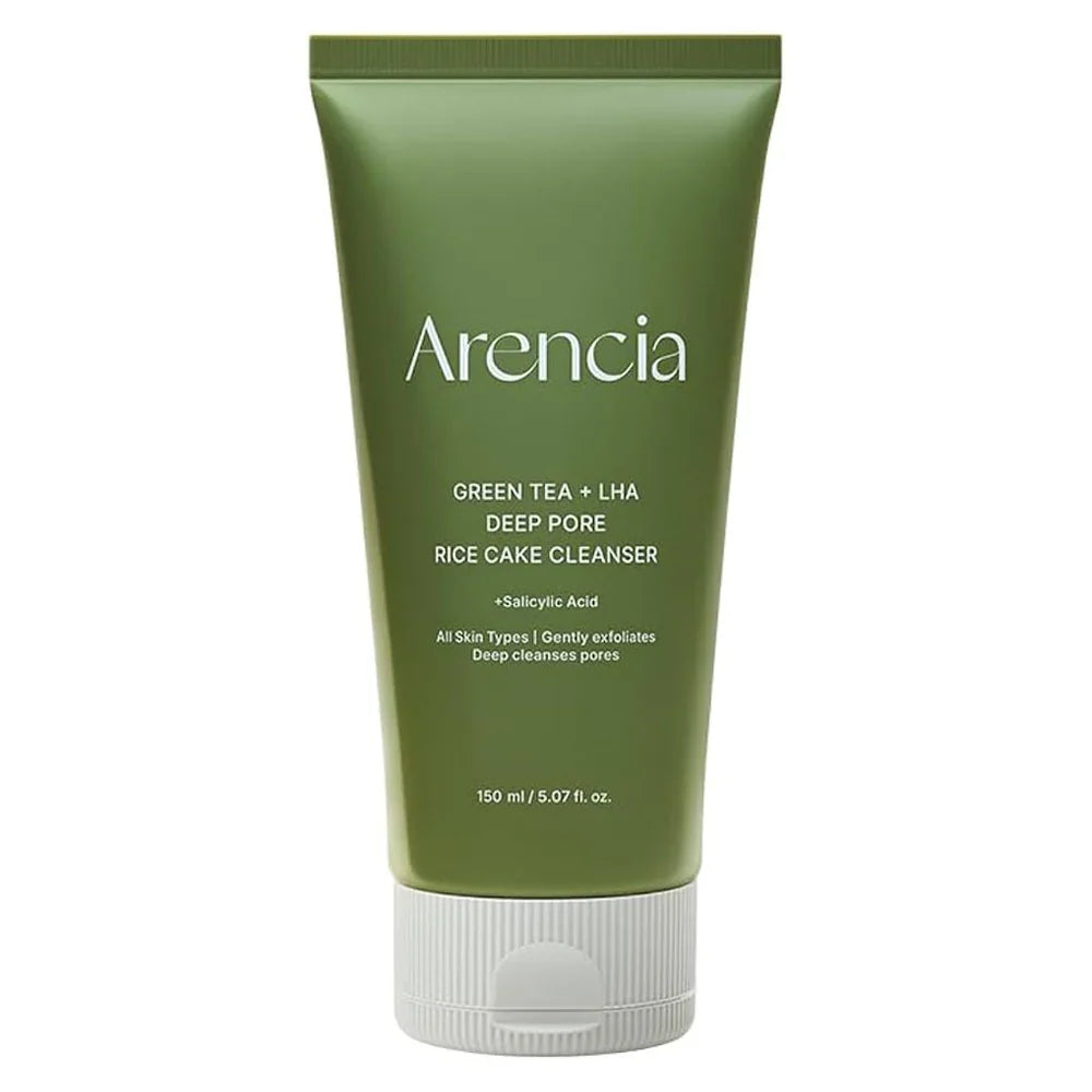 Arencia - Green Tea + LHA Deep Pore Rice Cake Cleanser 150G