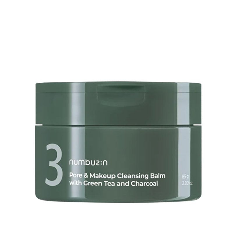 Numbuzin - No.3 Pore & Makeup Cleansing Balm With Green Tea And Charcoal
