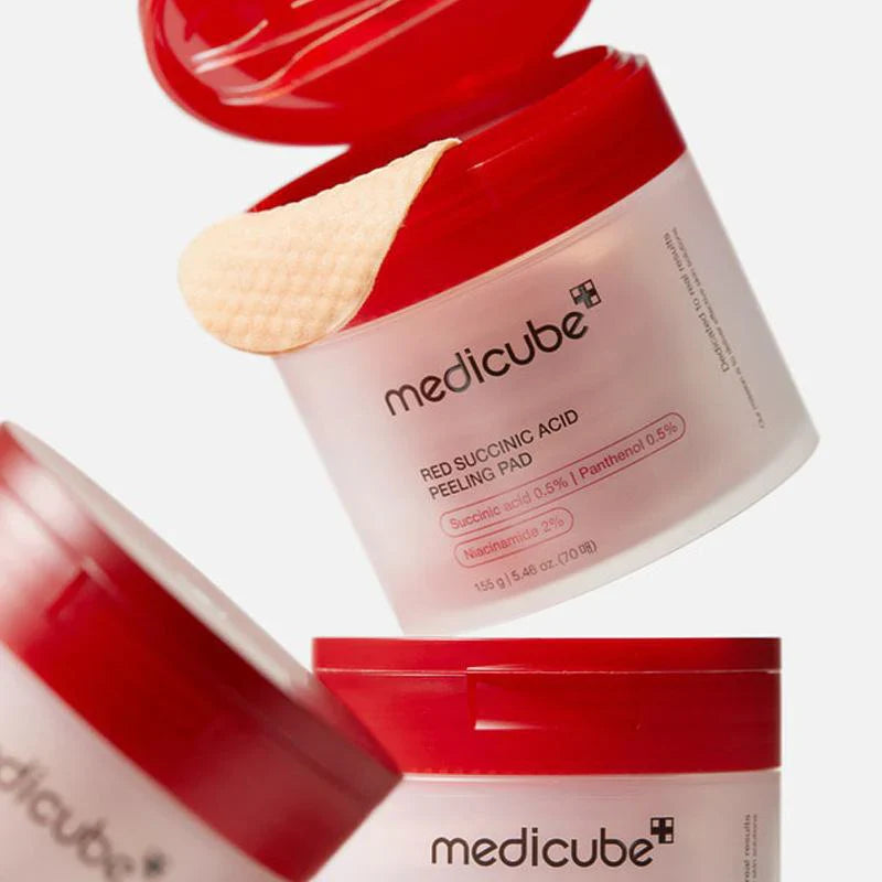 MEDICUBE Red Succinic Acid Peeling Pad - 70 pads