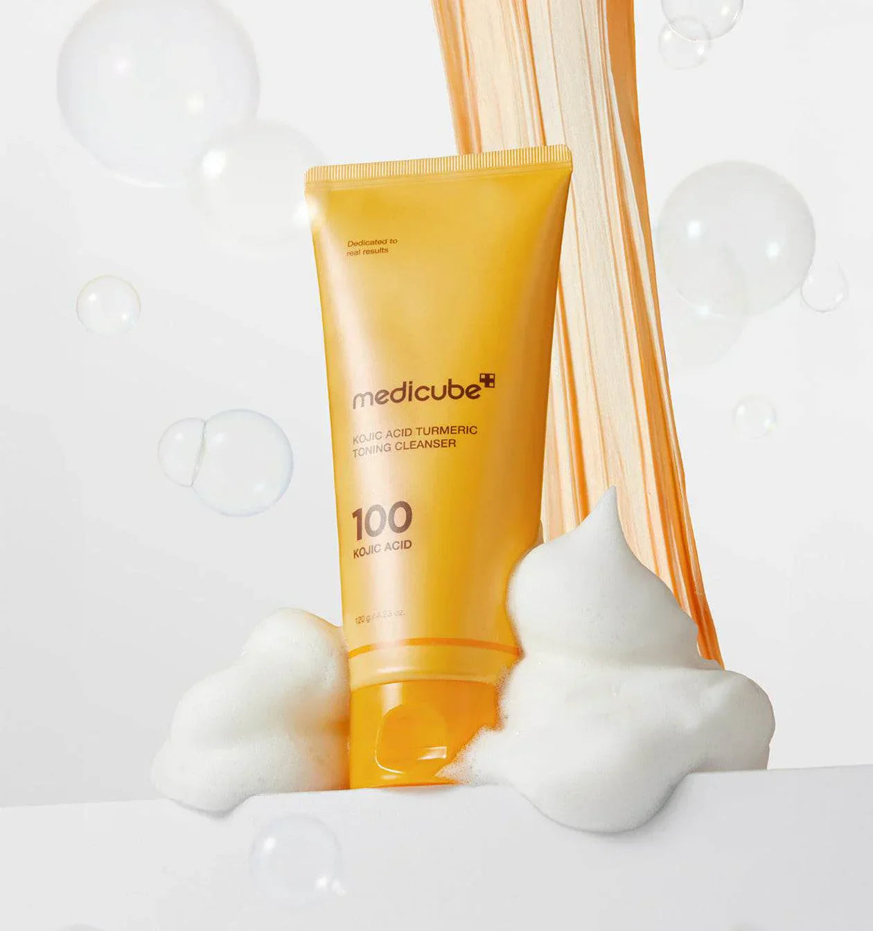 Medicube - KOJIC ACID TURMERIC TONING CLEANSER 120g