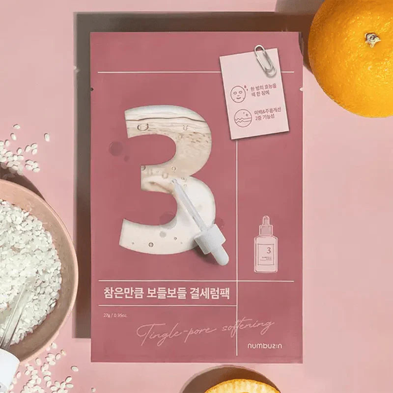 Numbuzin - No.3 Tingle-Pore Softening Sheet Mask 27g