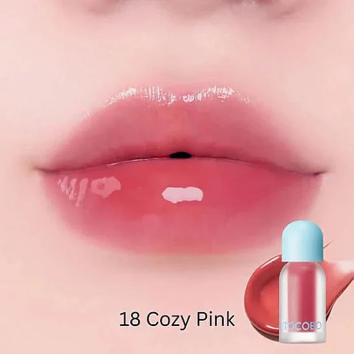 TOCOBO JUICY BERRY PLUMPING LIP OIL 18 Cozy Pink